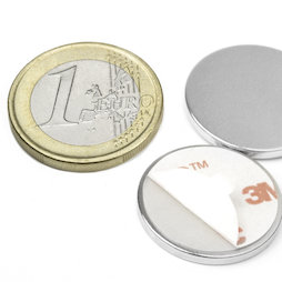 Disc magnet self-adhesive Ø 22 mm, height 2 mm