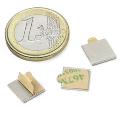 Block magnet self-adhesive 10 x 10 x 1 mm