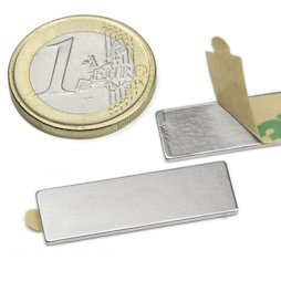 Block magnet self-adhesive 30 x 10 x 1 mm
