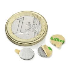 Disc magnet self-adhesive Ø 8 mm, height 0,75 mm