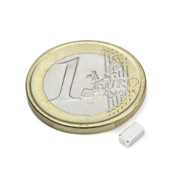 Q-05-2.5-02-HN, Block magnet 5 x 2,5 x 2 mm, neodymium, 44H, nickel-plated