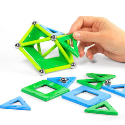 TG-GEO-04, Geomag Panels 32, magnetic construction set, 32 pieces