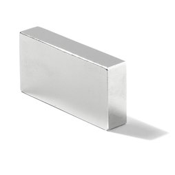 Q-46-30-10-N, Block magnet 46 x 30 x 10 mm, neodymium, N40, nickel-plated